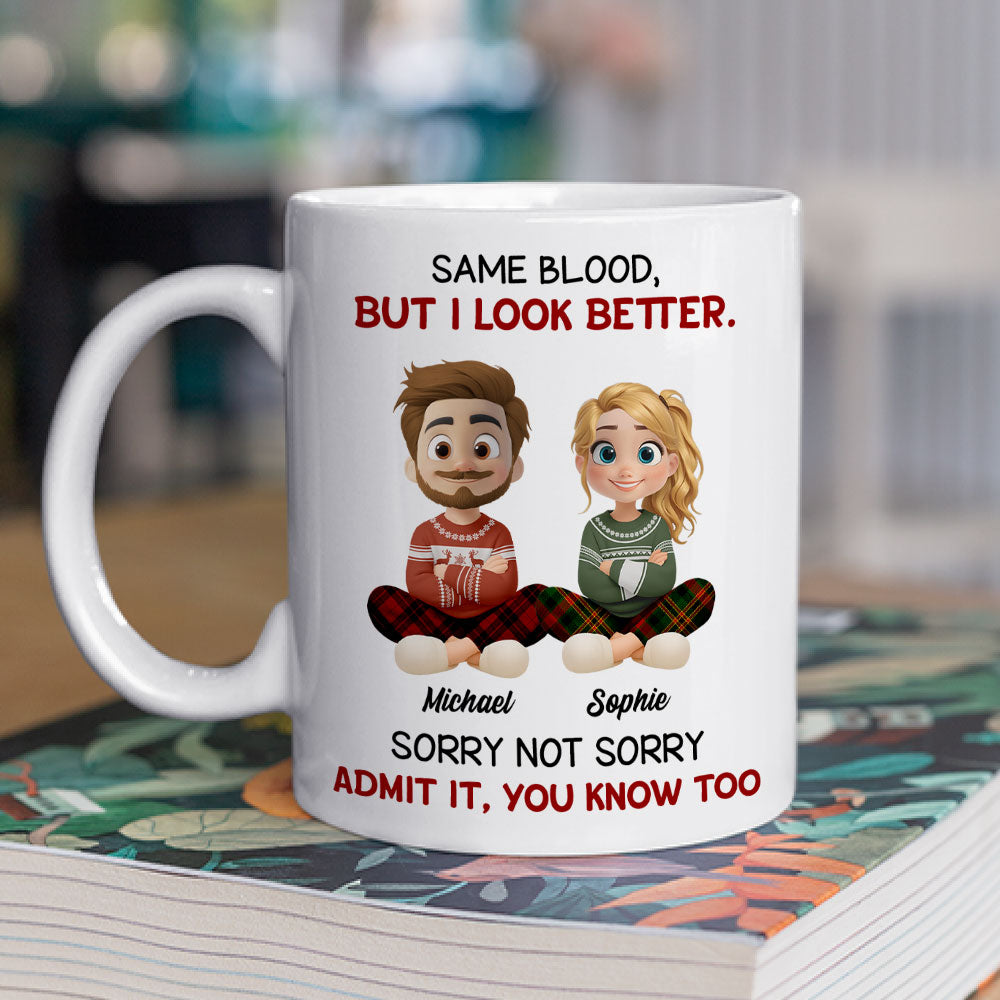 Guess Who Got The Looks - Personalized Custom Coffee Mug