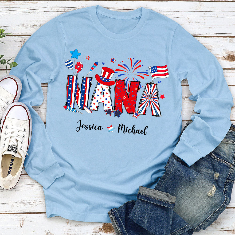 Grandma 4th Of July - Personalized Custom Shirt