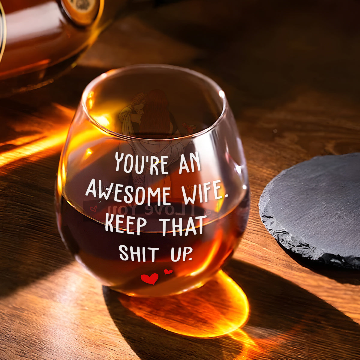 Keep That Shit Up Baby - Personalized Custom Wine Glass