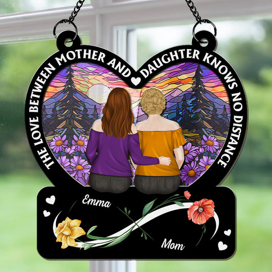 I Love You Mom - Personalized Custom Suncatcher