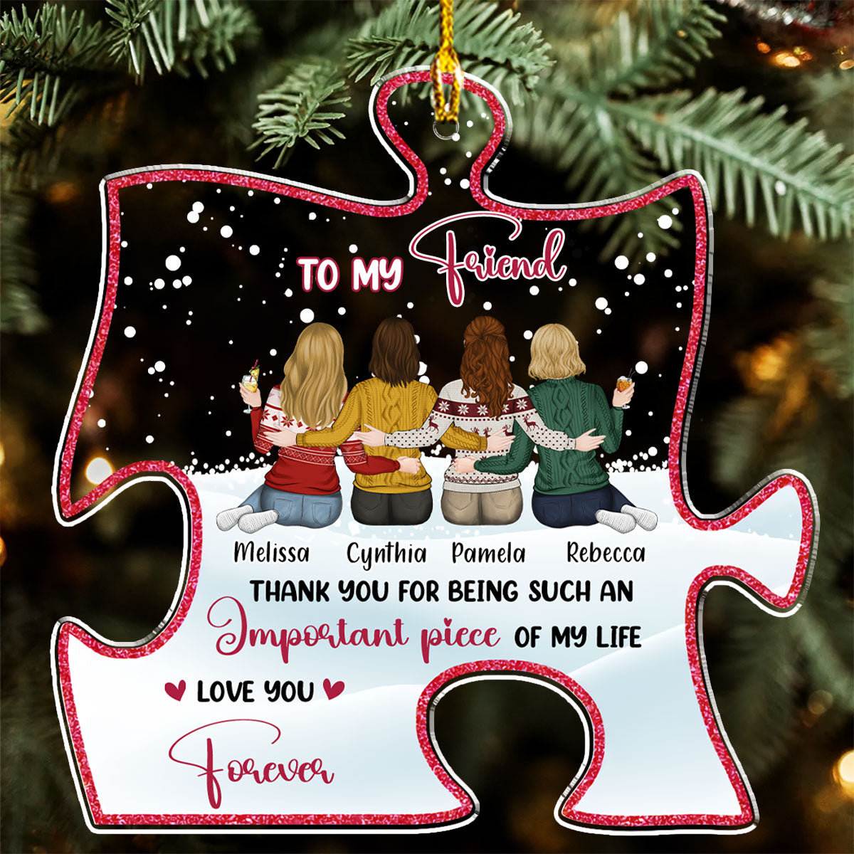 An Important Piece - Personalized Custom Acrylic Ornament