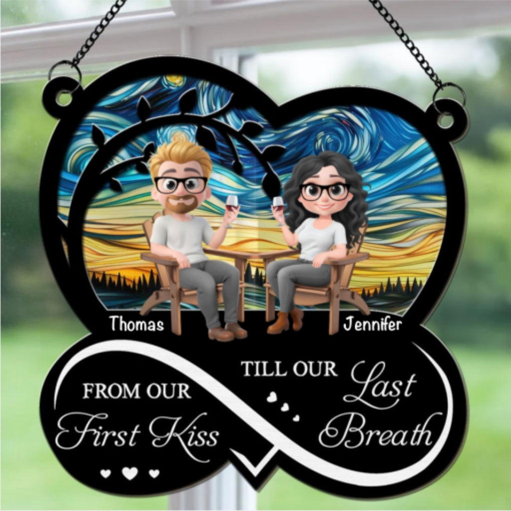 From Our First Kiss - Personalized Custom Suncatcher