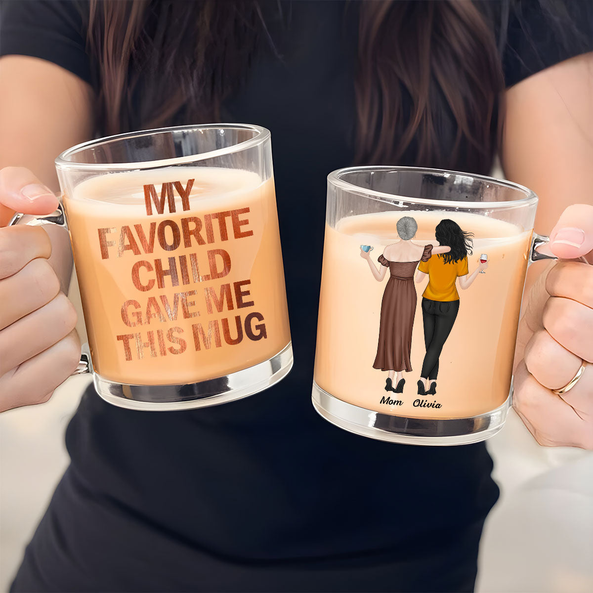 My Favorite Child Gave Me This Mug - Personalized Custom Glass Mug