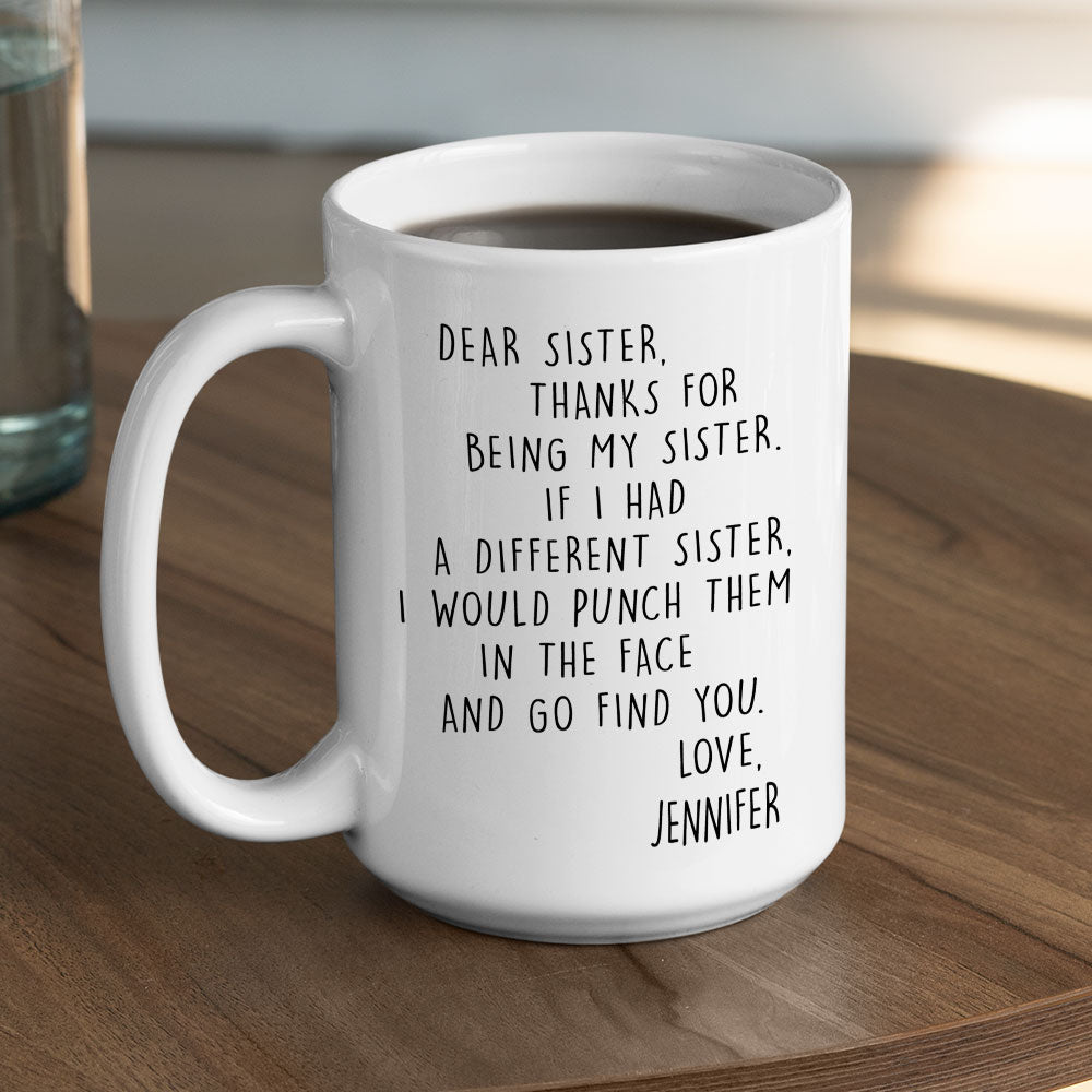 If I Had A Different Bestie - Personalized Custom Coffee Mug