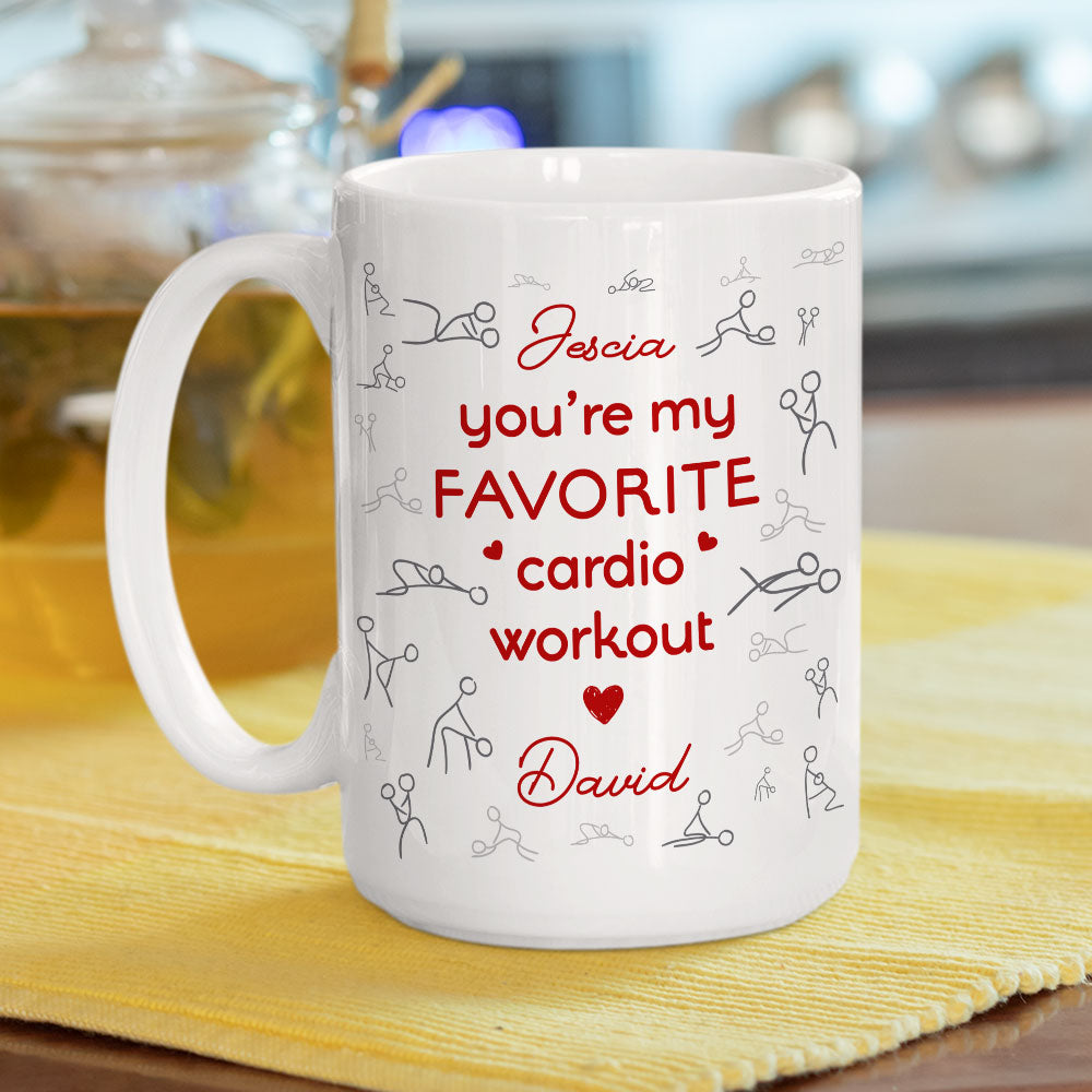 Favorite Cardio Workout - Personalized Custom Coffee Mug