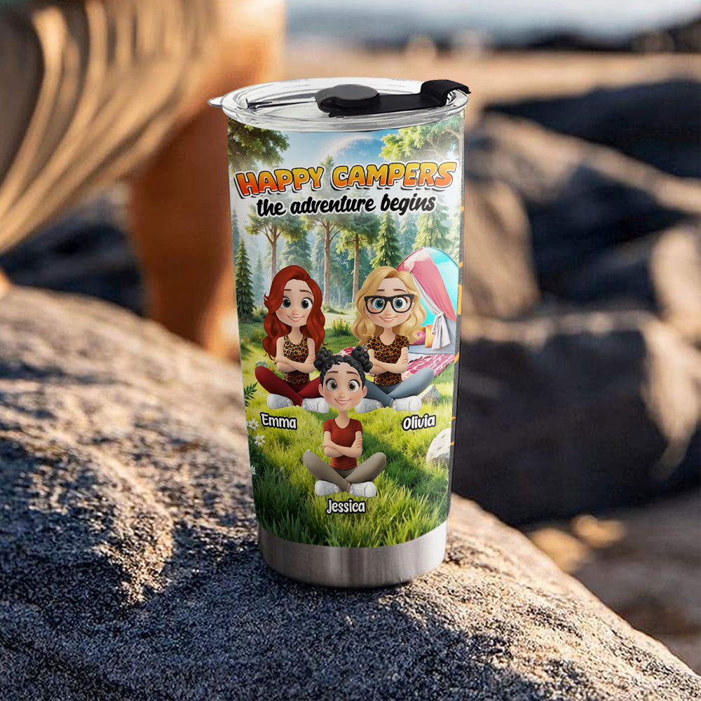 Happy Campers - Personalized Custom Tumbler