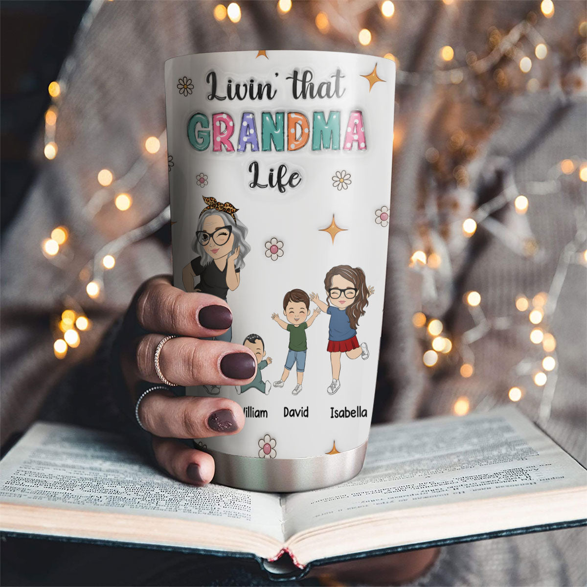 We Love You Mama - Personalized Custom 3D Inflated Effect Tumbler