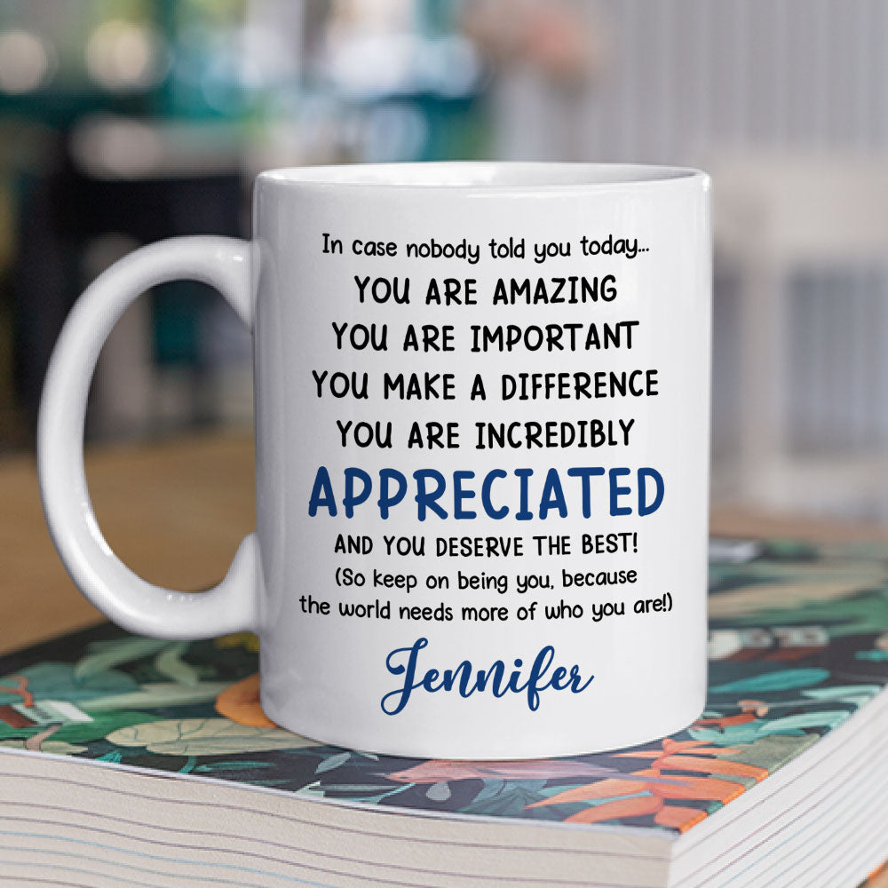 You Deserve The Best - Personalized Custom Coffee Mug