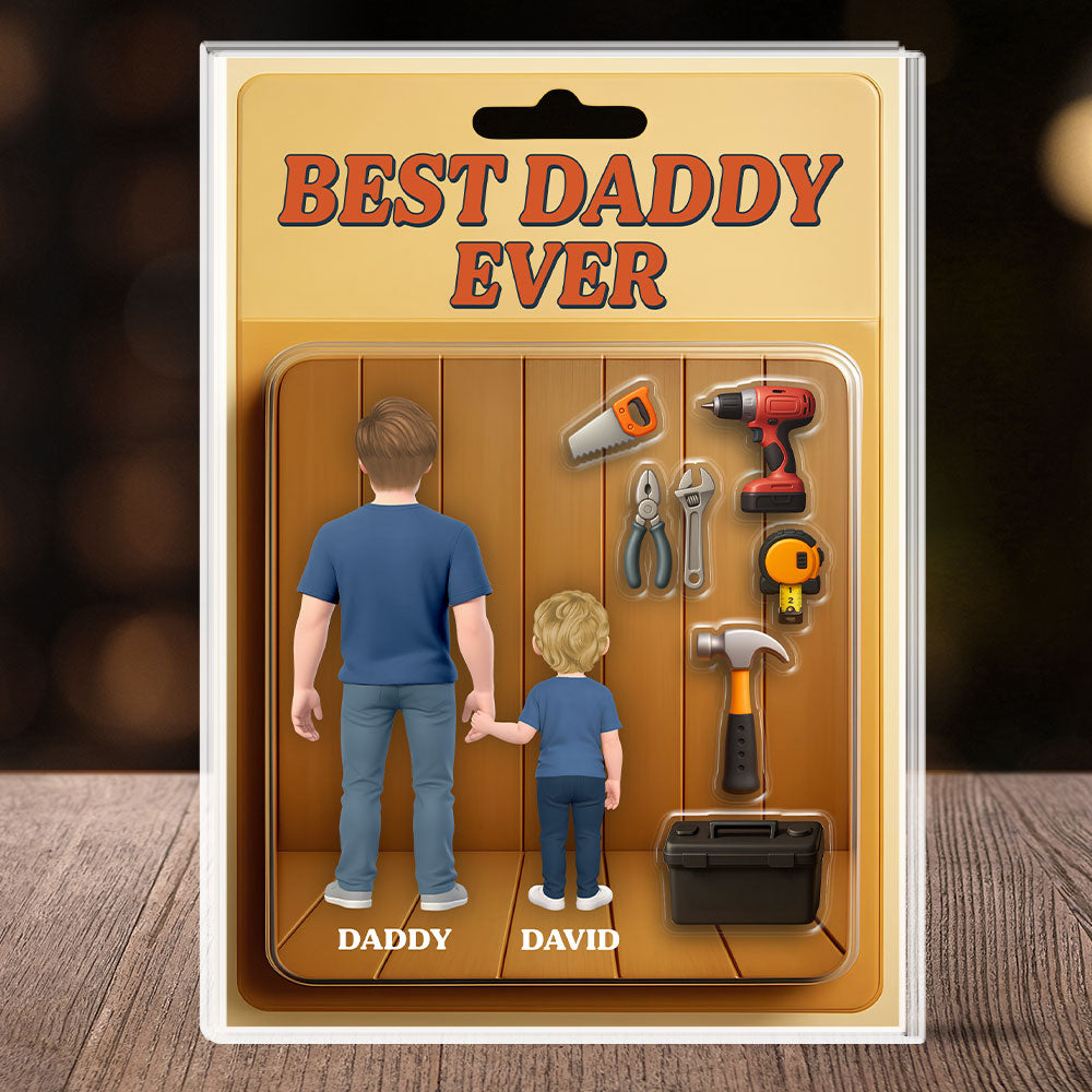 We Caught The Best Dad - Personalized Custom Acrylic Plaque