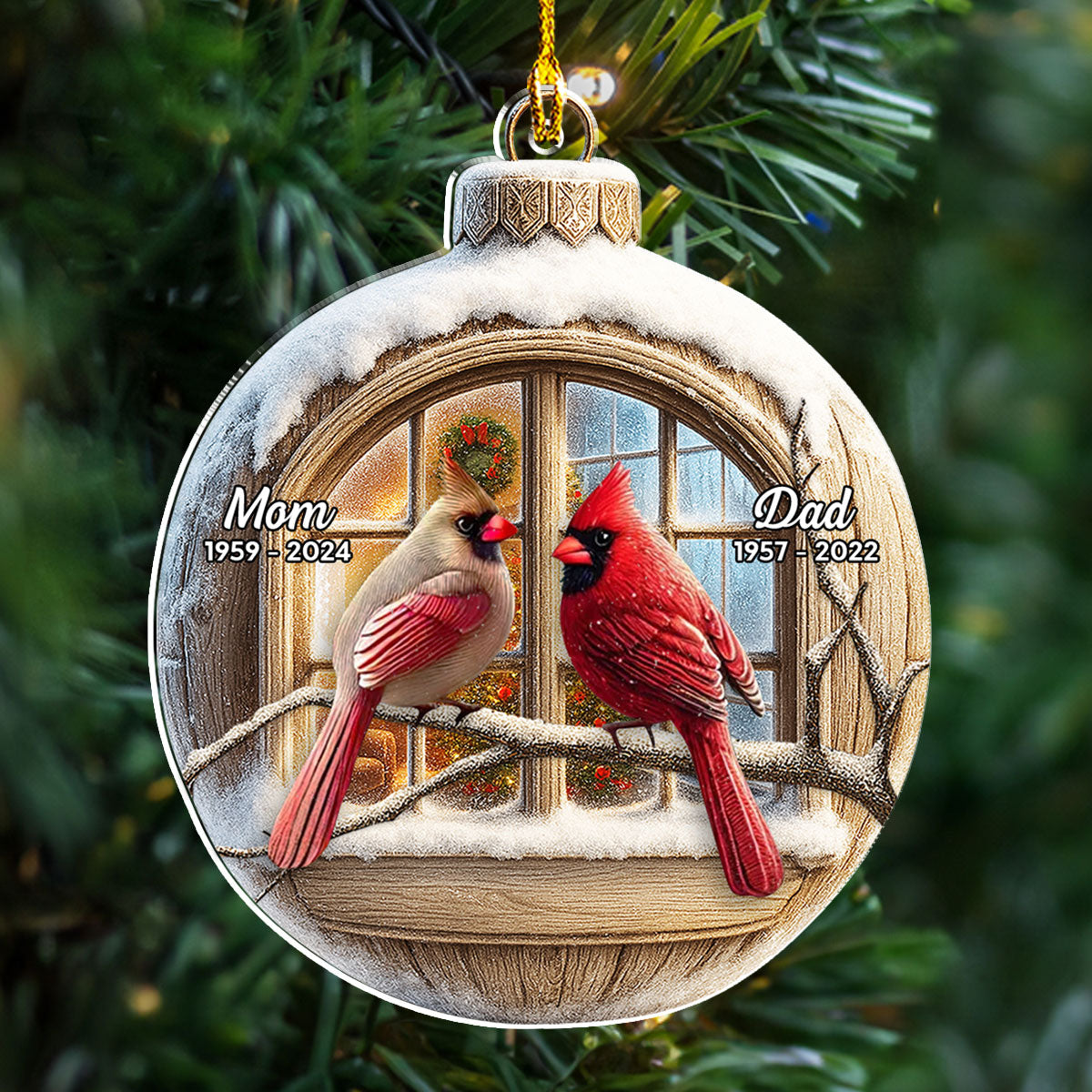 We Are Always With You - Personalized Custom Acrylic Ornament