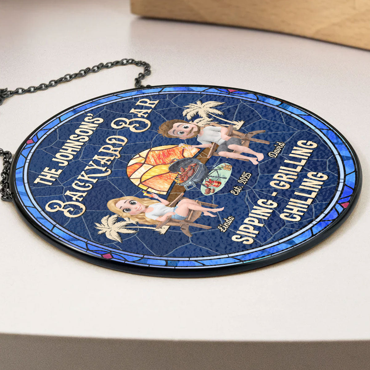 We At Pool And Patio - Personalized Custom Window Hanging Suncatcher