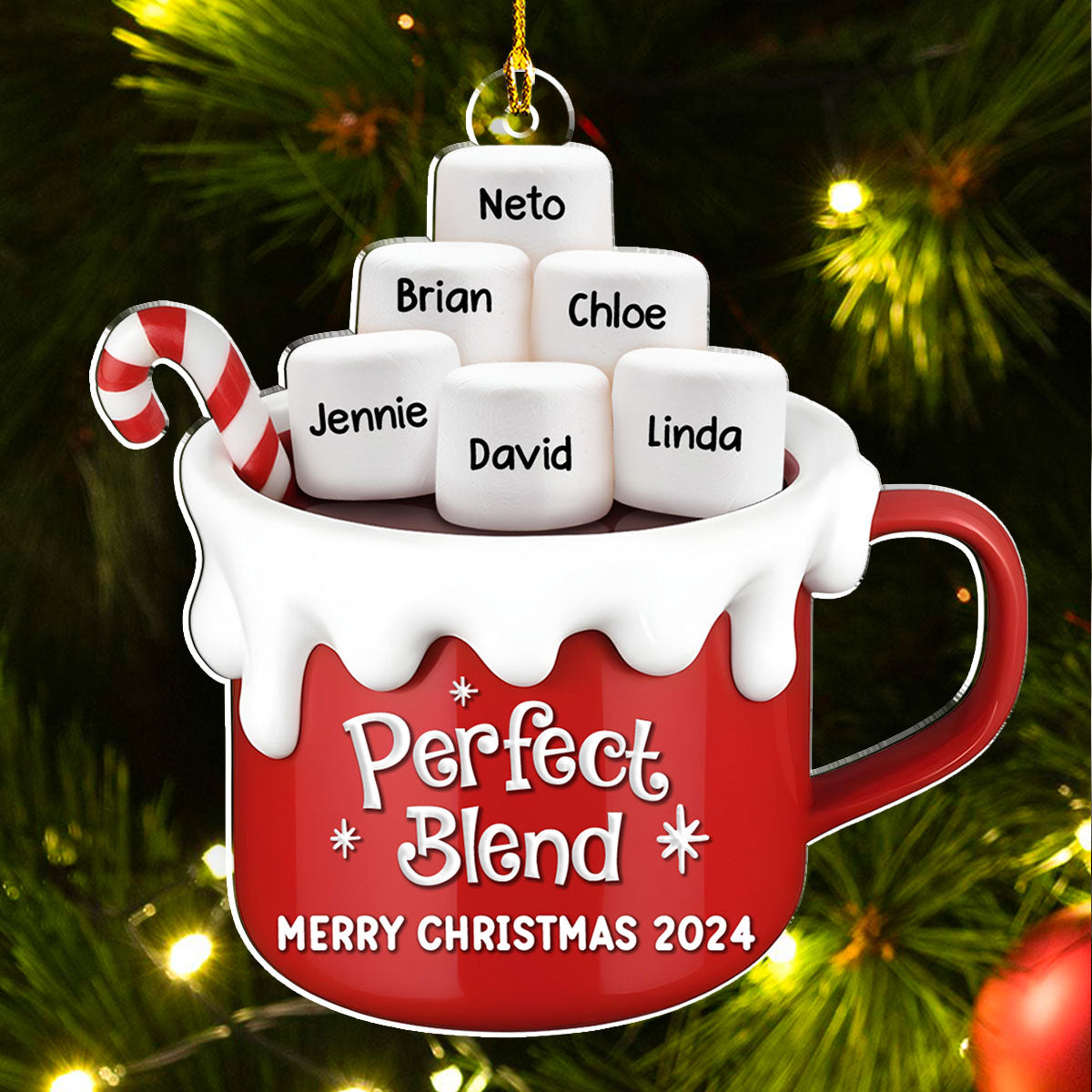 Perfect Blend - Personalized Custom Acrylic Ornament