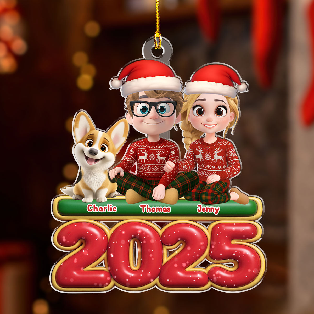 We And Our Dog - Personalized Custom Acrylic Ornament