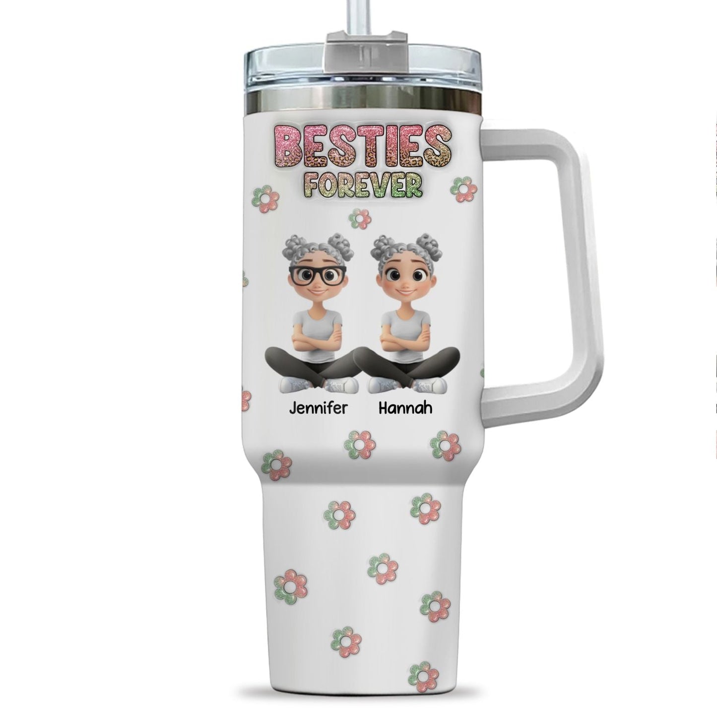 Always My Bestfriend - Personalized Custom 3D Inflated Effect Tumbler