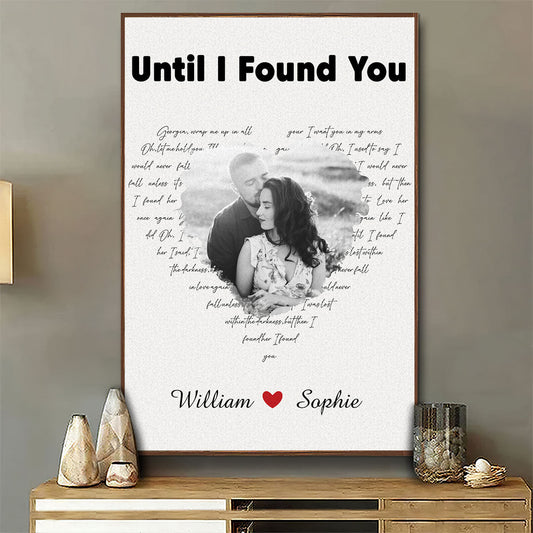 Couple Anniversary Song Lyrics Wall Art - Personalized Custom Poster