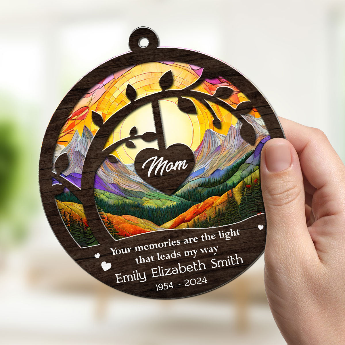 Your Memories Are The Light - Personalized Custom Suncatcher