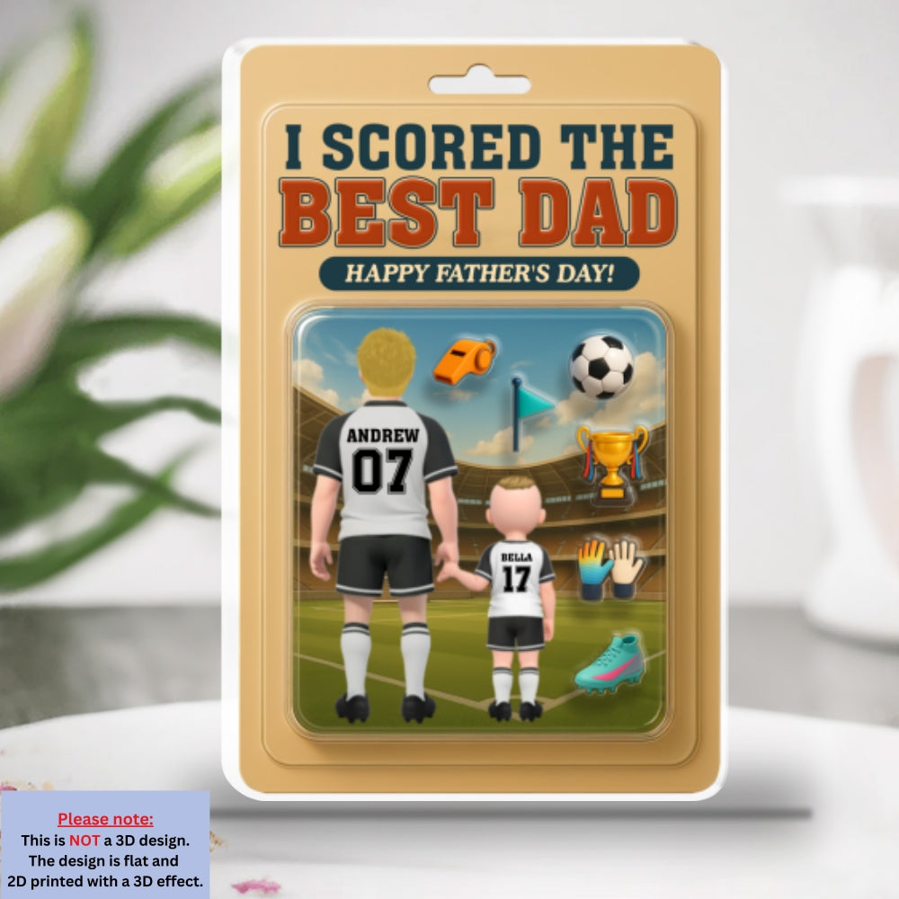 I Scored The Best Dad - Personalized Custom Acrylic Plaque