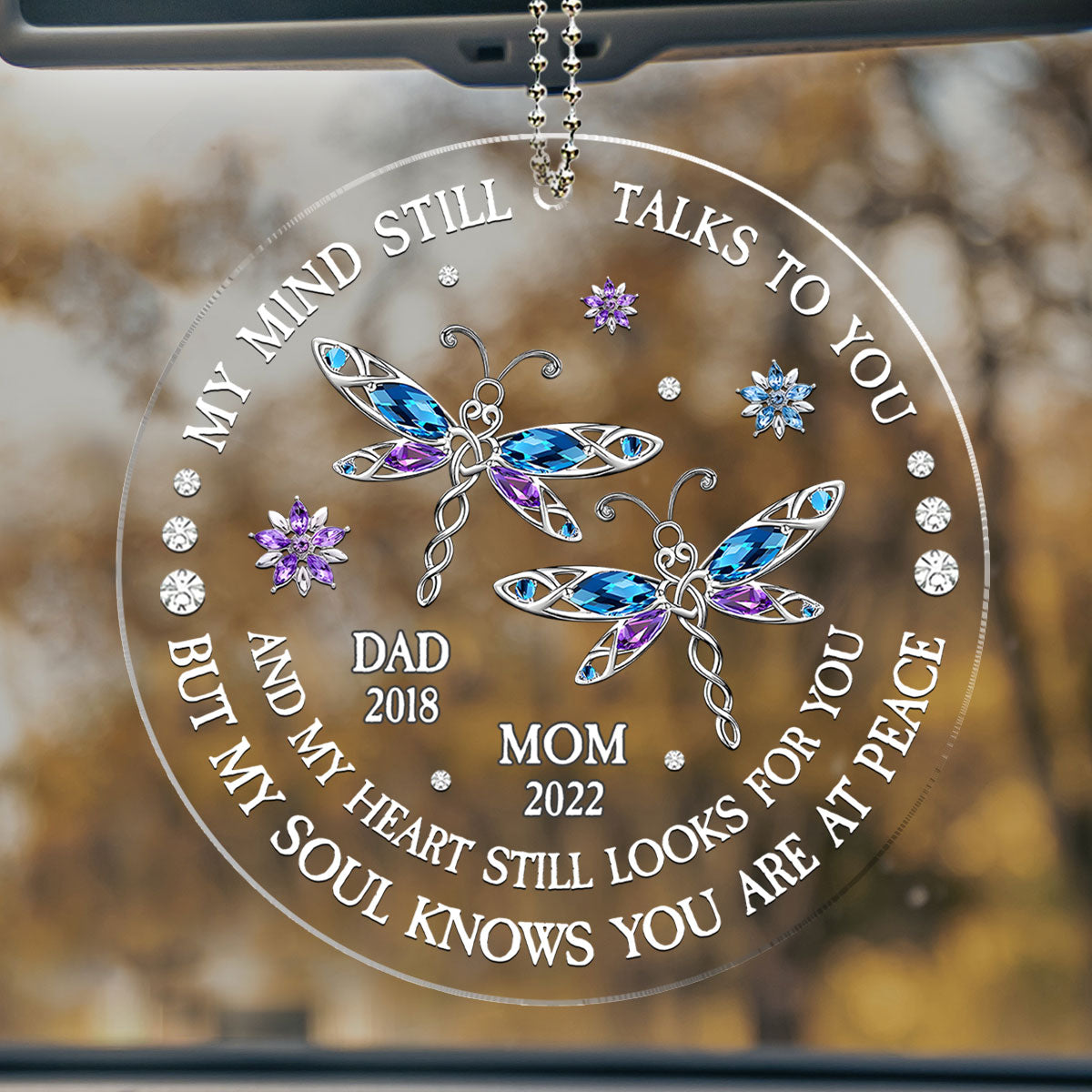 My Soul Knows You Are At Peace Ver 2 - Personalized Custom Car Ornament