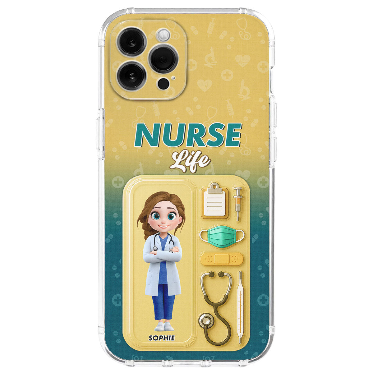 Proud Of Nurse Life - Personalized Custom Phone Case