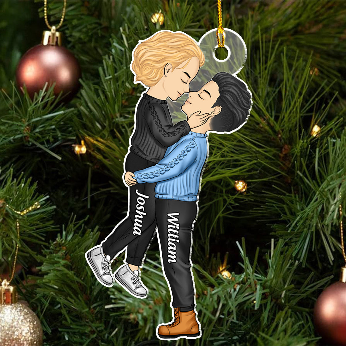 Love Is Love - Personalized Custom Acrylic Ornament