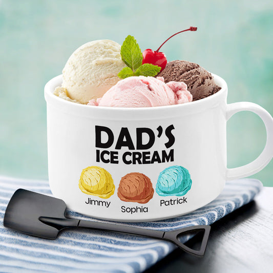 Ice Cream - Personalized Custom Ceramic Bowl