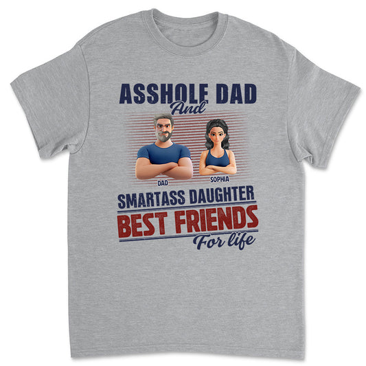 Best Dad And Smart Daughter - Personalized Custom Shirt