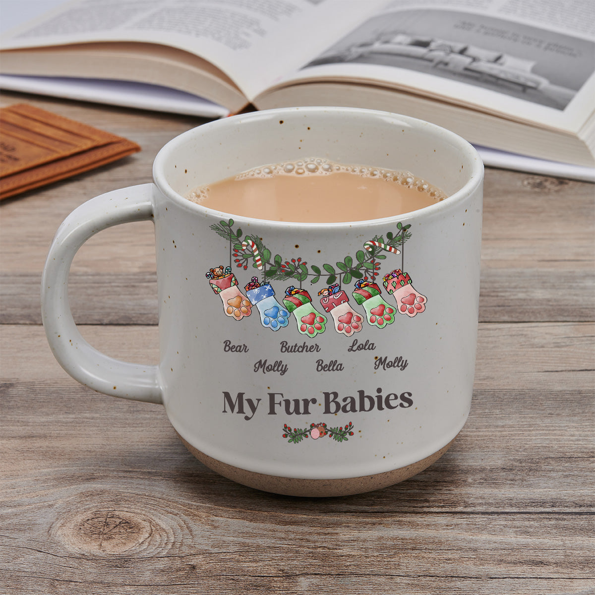 Grandma Funny Stockings Merry Christmas - Personalized Custom Pottery Mug