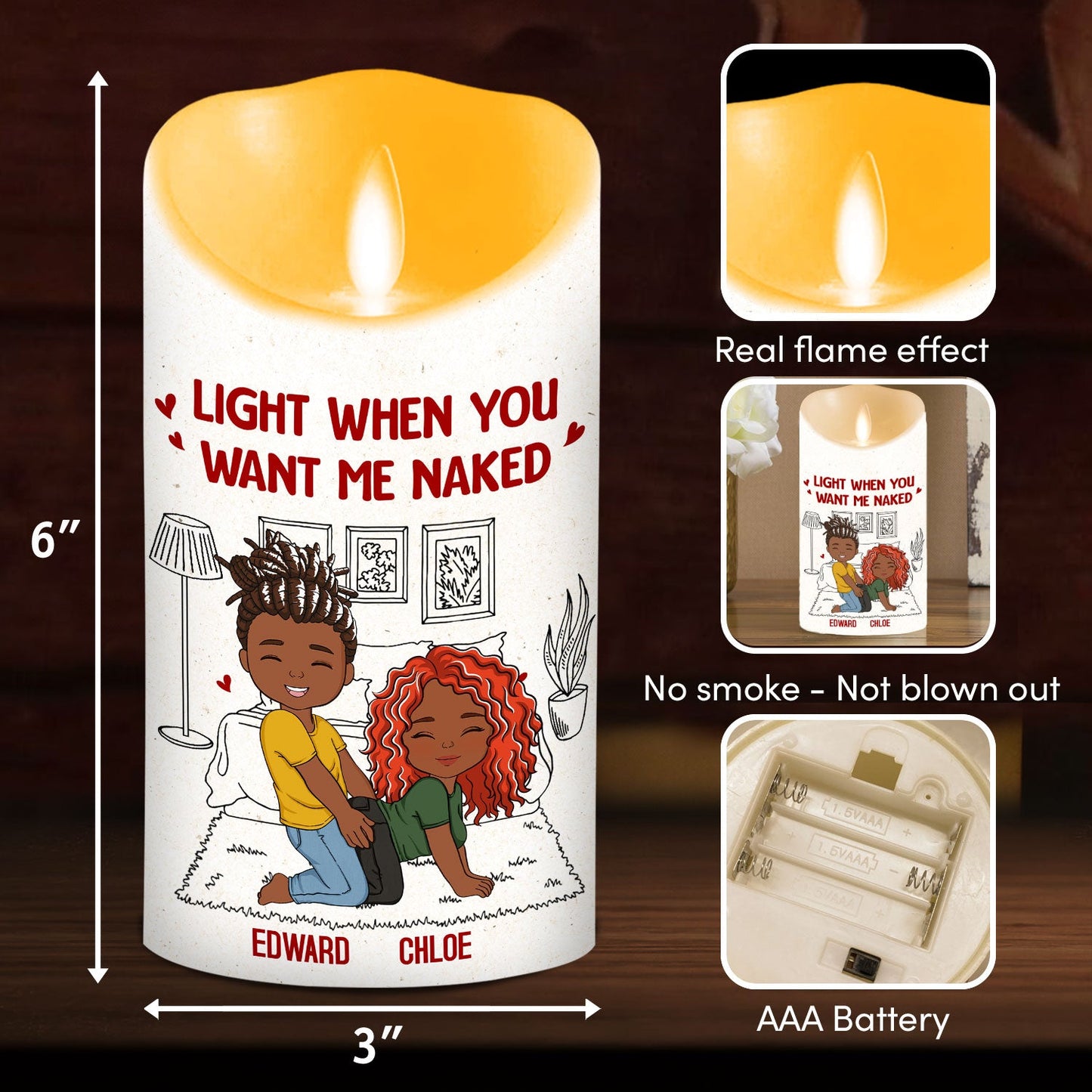 Light It Up - Personalized Custom LED Candle