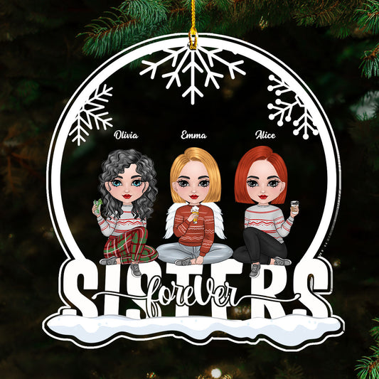 Siblings Forever - Personalized Custom Acrylic Ornament