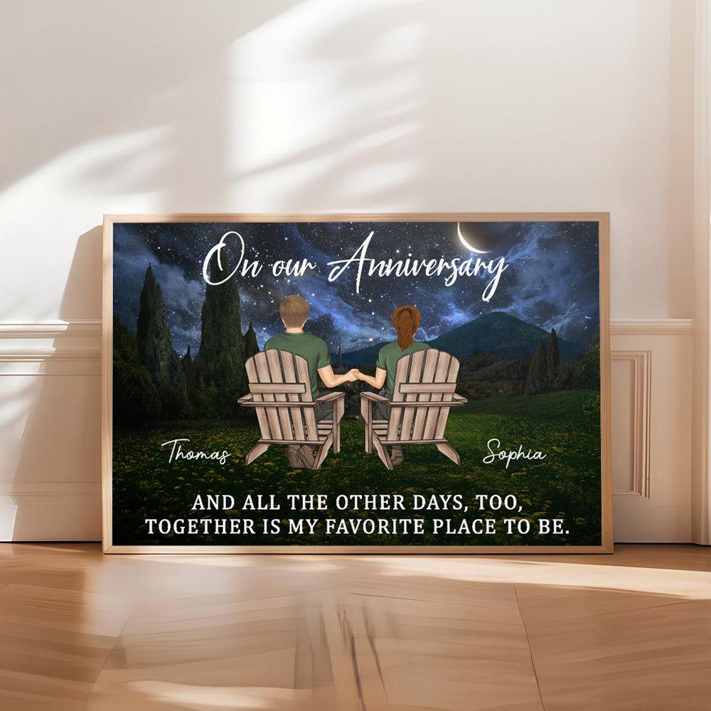 Loving You Feels Like Home - Personalized Custom Poster