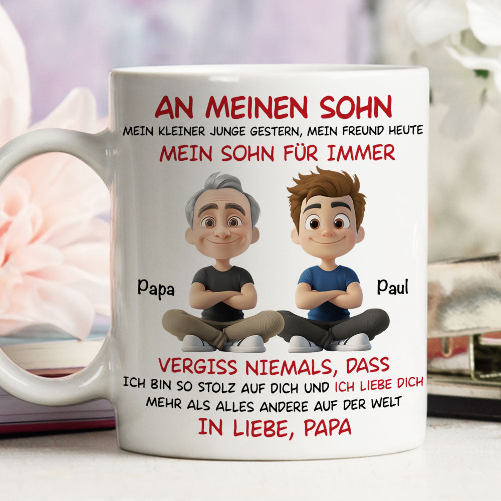 Mein Sohn Für Immer - Personalisierte Tasse