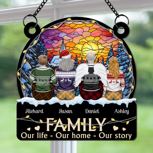 Our Family - Personalized Custom Suncatcher