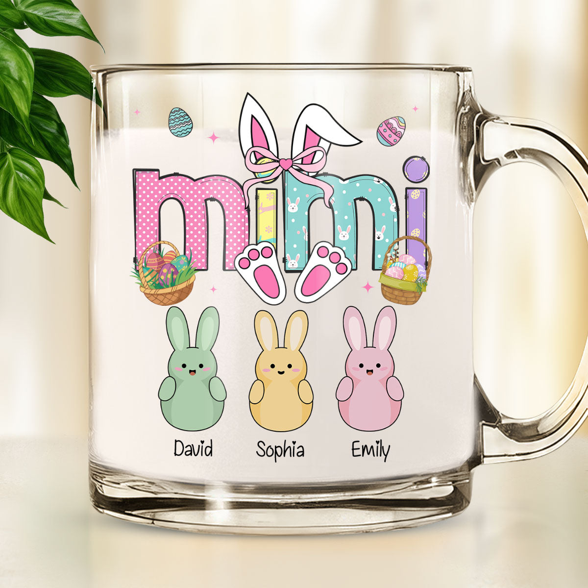 The Love Of Grandma Is Endless - Personalized Custom Glass Mug