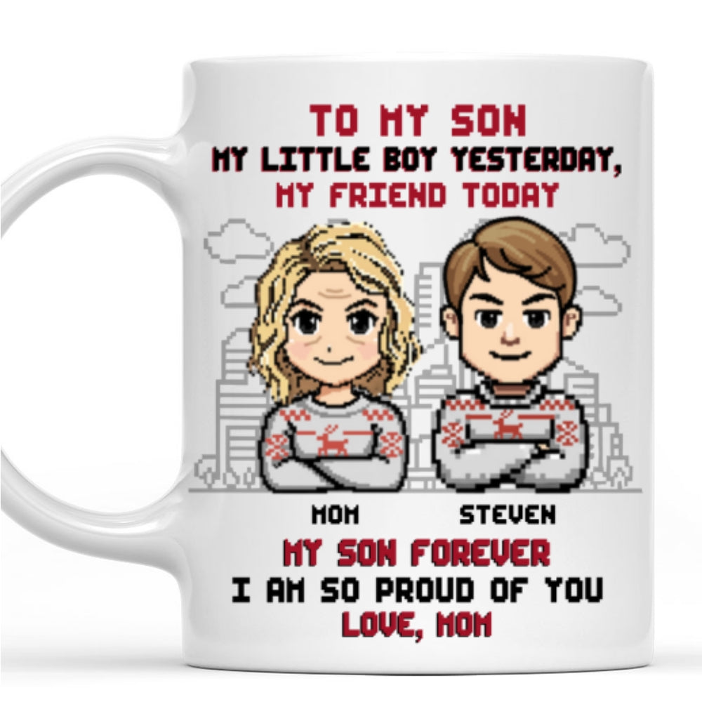 Forever My Little Boy - Personalized Custom Coffee Mug