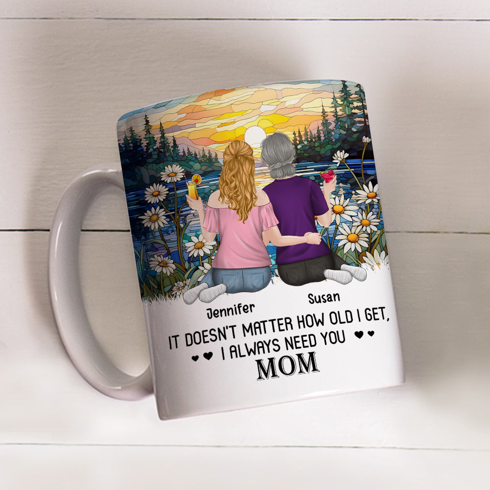 I Always Need You Mom - Personalized Custom Coffee Mug