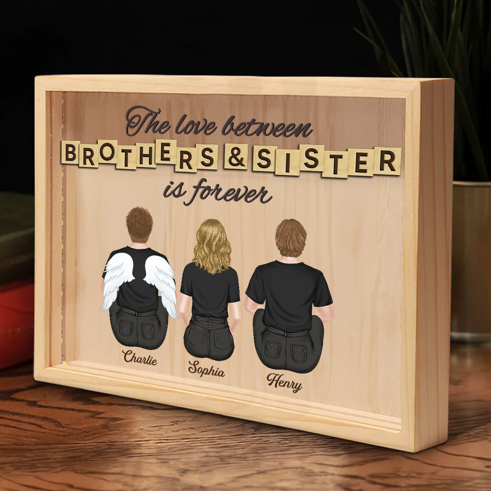 Brothers And Sisters Forever - Personalized Frame Light Box