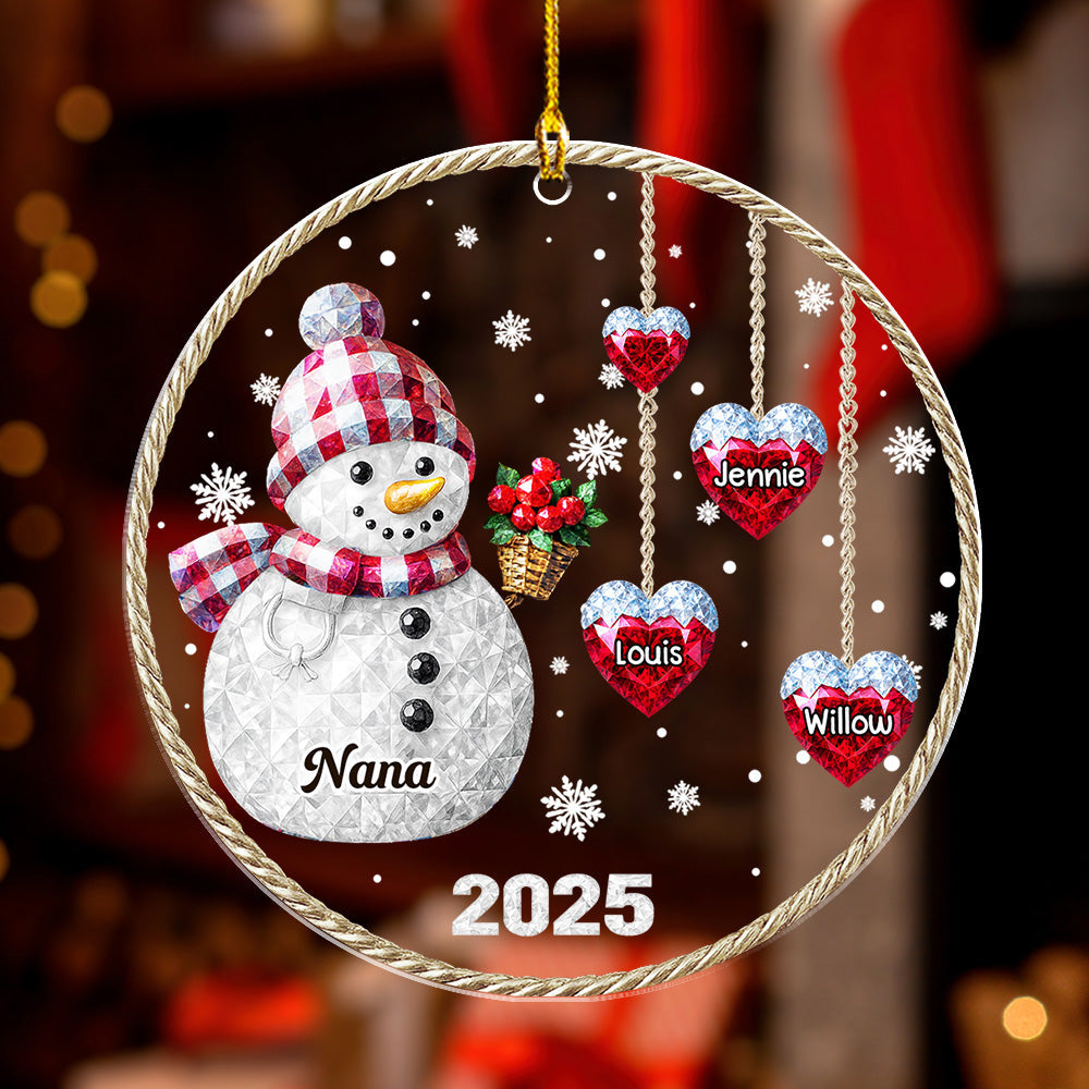 Family Name 2025 - Personalized Custom Acrylic Ornament