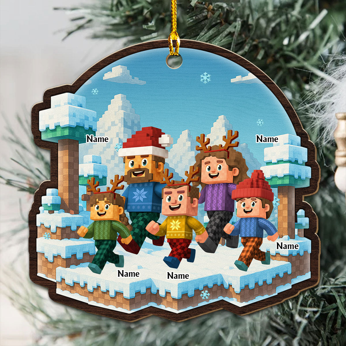 Let Us Go - Personalized Custom Wood Ornament