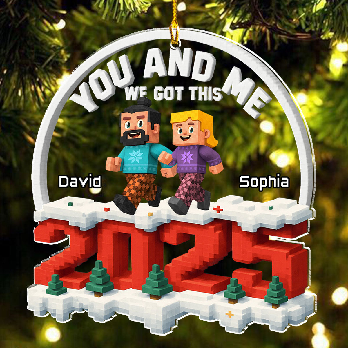 Of Course We Do - Personalized Custom 3D Effect Acrylic Ornament