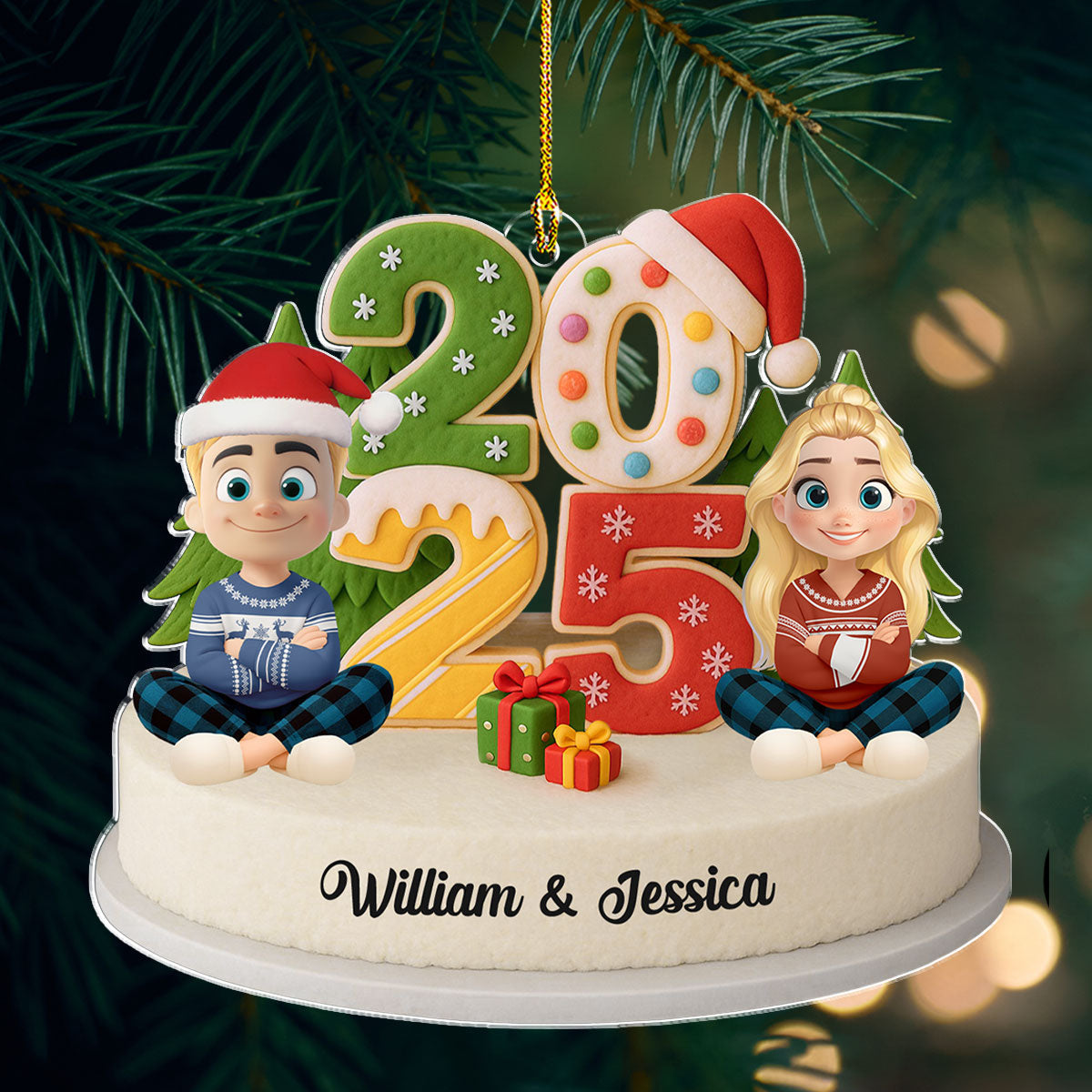 Our Christmas Crew - Personalized Custom Acrylic Ornament