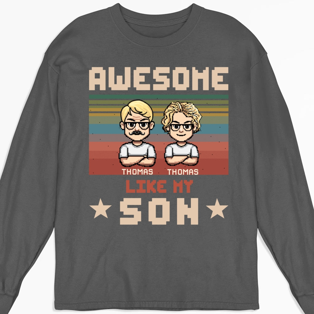 Awesome Dad And Awesome Daughter  - Personalized Custom Shirt