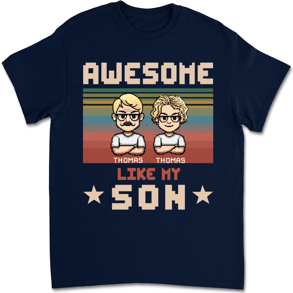 Awesome Dad And Awesome Daughter  - Personalized Custom Shirt