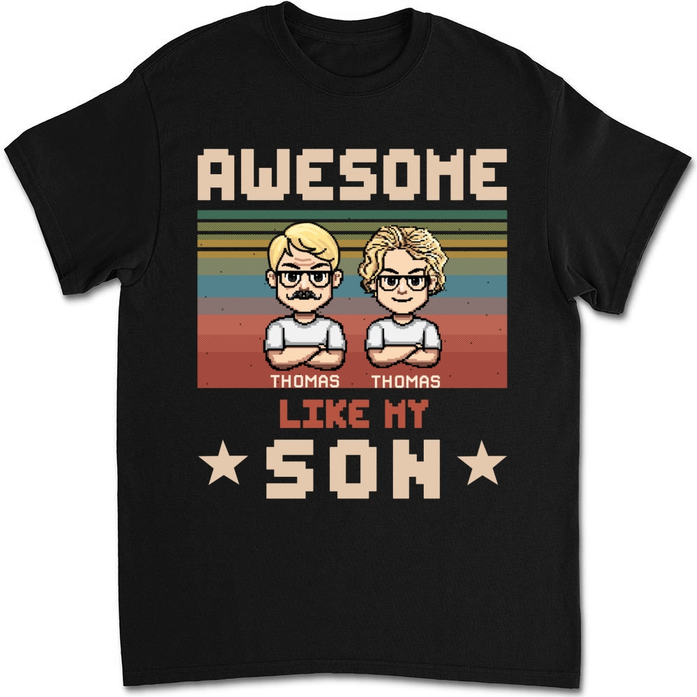 Awesome Dad And Awesome Daughter  - Personalized Custom Shirt