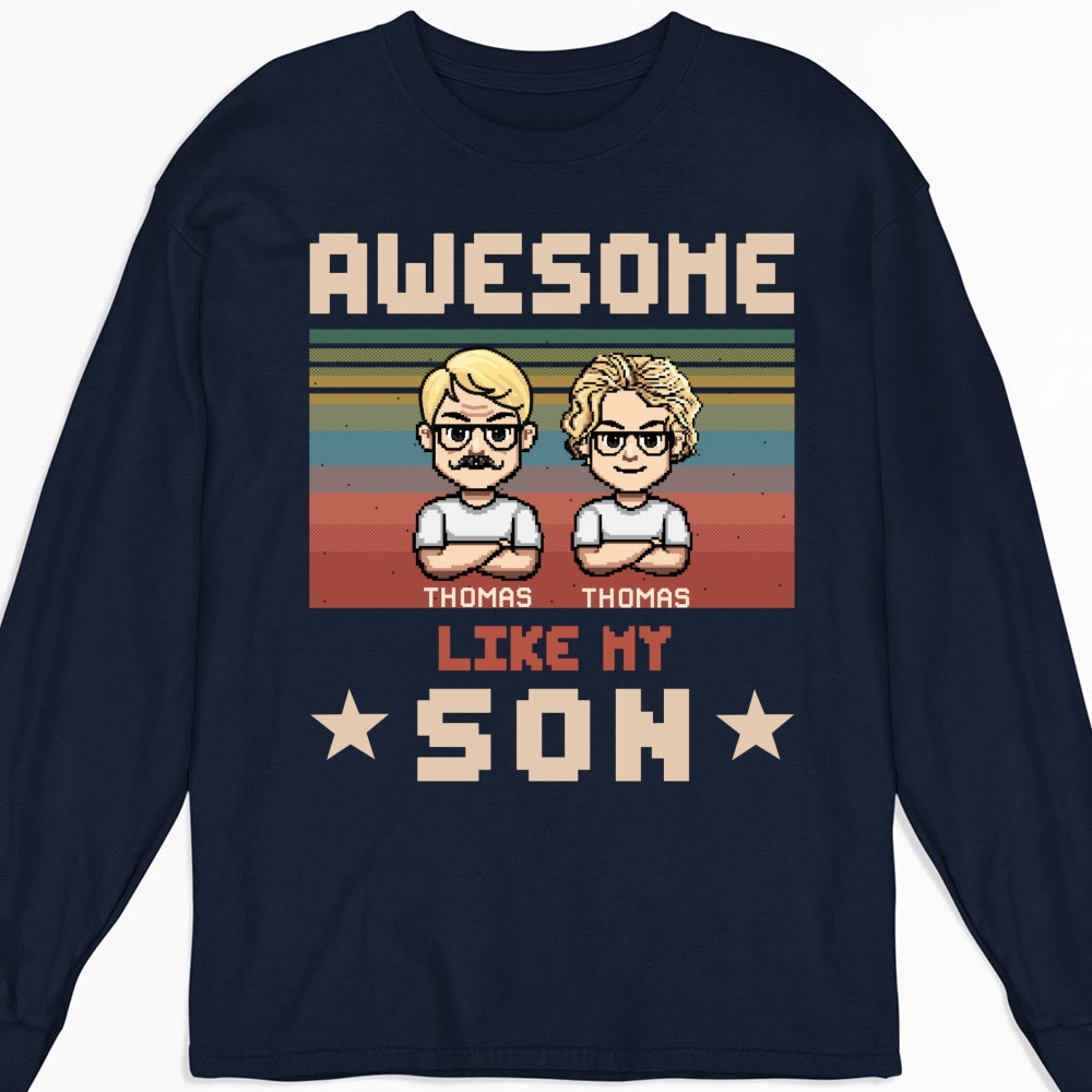 Awesome Dad And Awesome Daughter  - Personalized Custom Shirt