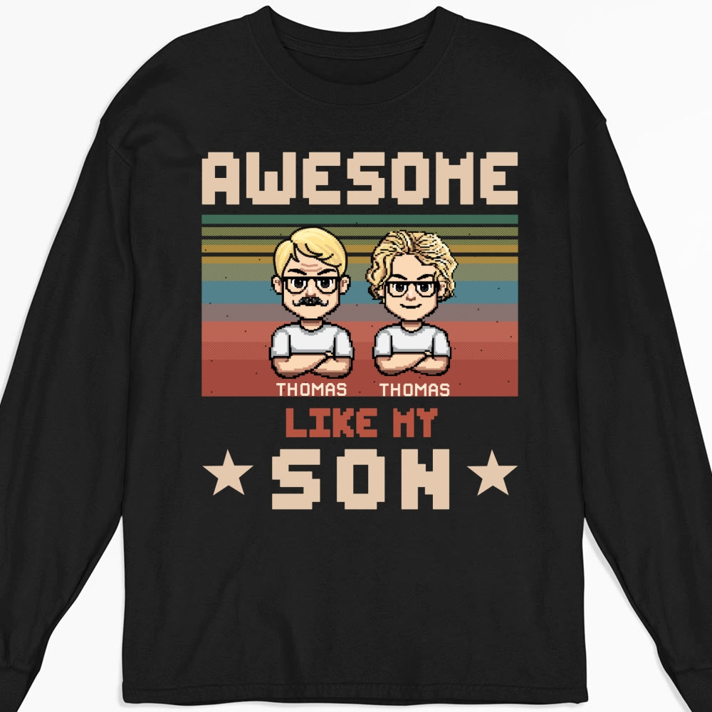 Awesome Dad And Awesome Daughter  - Personalized Custom Shirt