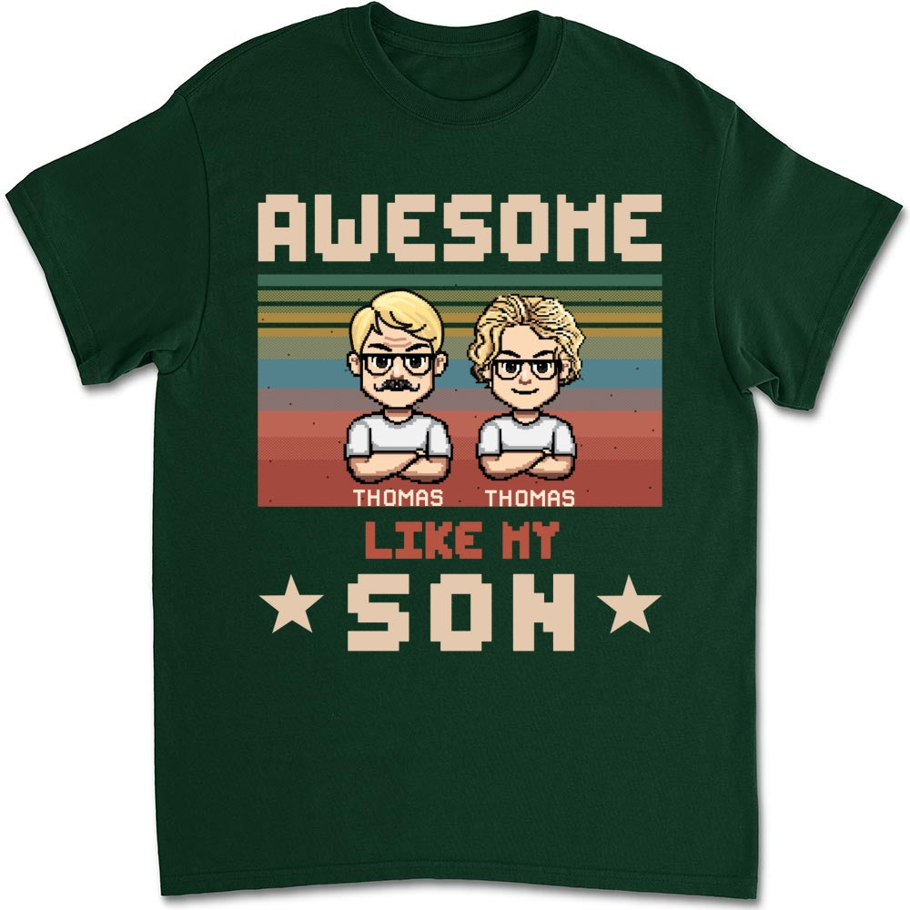 Awesome Dad And Awesome Daughter  - Personalized Custom Shirt