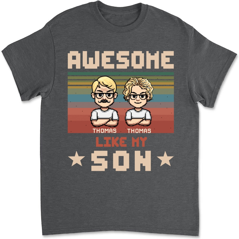 Awesome Dad And Awesome Daughter  - Personalized Custom Shirt