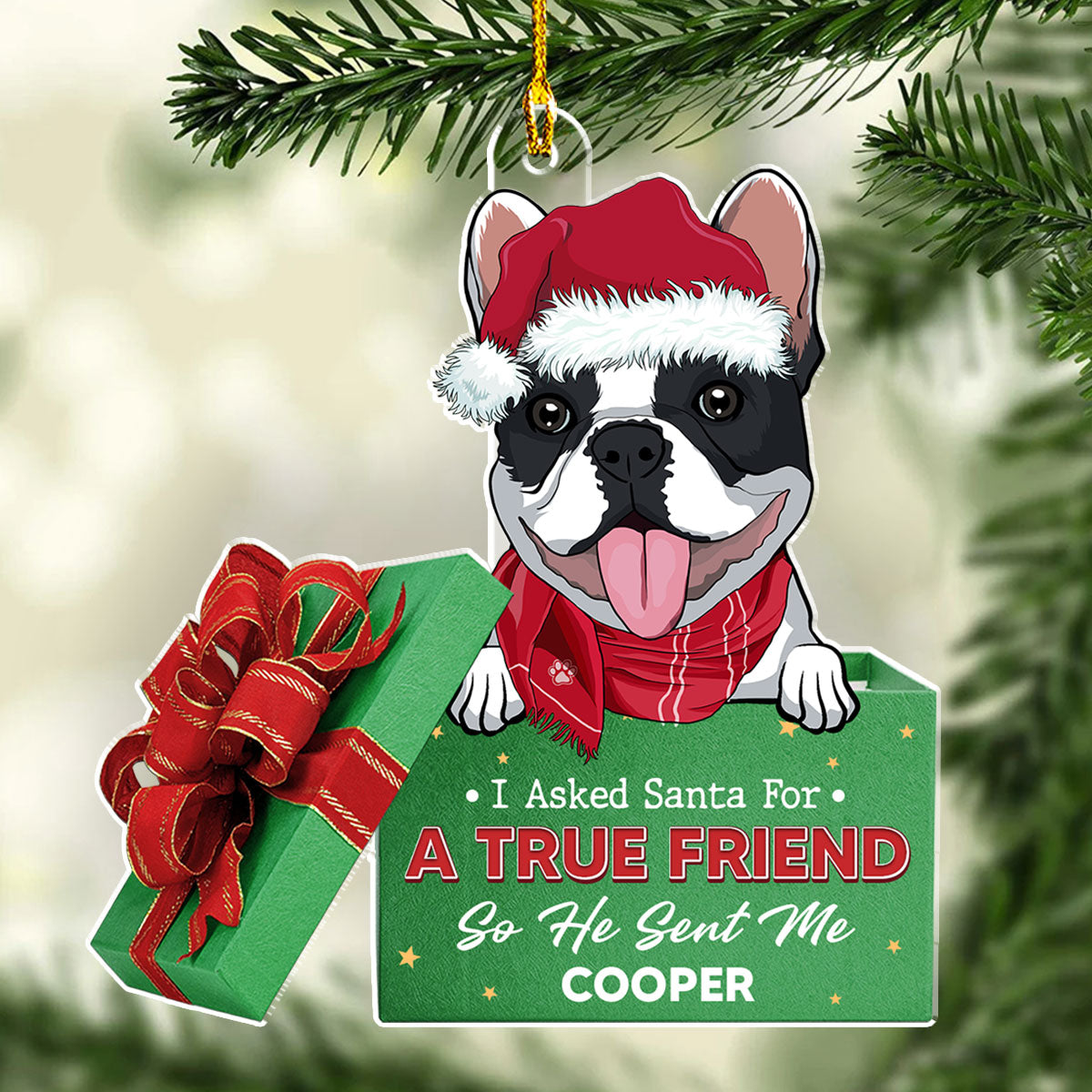 A True Friend - Personalized Custom Acrylic Ornament