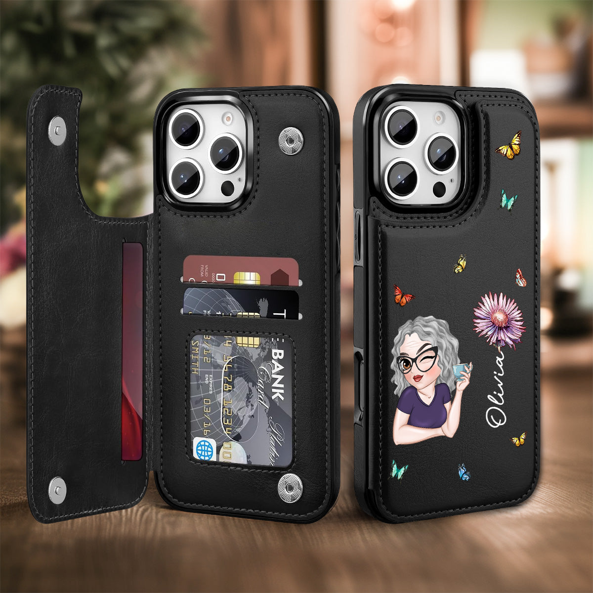 Beautiful Bestie - Personalized Custom Leather Phone Case