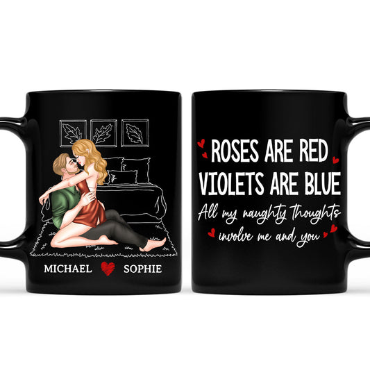 All My Naughty Thoughts - Personalized Custom Coffee Mug